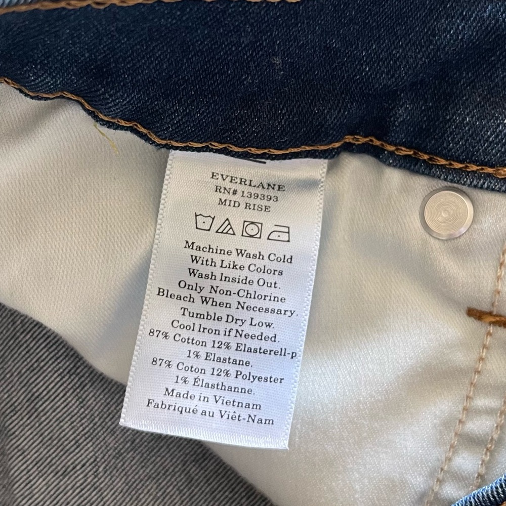EVERLANE_ The Authentic Stretch Mid-Rise Skinny Size 27 - Picture 12 of 12
